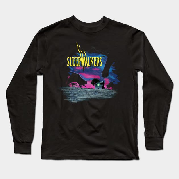 sleepwalkers, stephen king horror film Long Sleeve T-Shirt by wet_chicken_lip